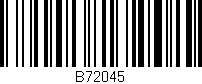 Código de barras (EAN, GTIN, SKU, ISBN): 'B72045'
