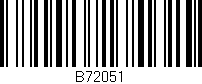 Código de barras (EAN, GTIN, SKU, ISBN): 'B72051'