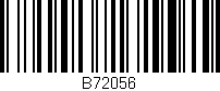 Código de barras (EAN, GTIN, SKU, ISBN): 'B72056'