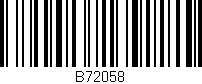 Código de barras (EAN, GTIN, SKU, ISBN): 'B72058'