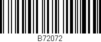 Código de barras (EAN, GTIN, SKU, ISBN): 'B72072'