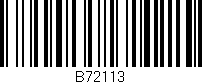 Código de barras (EAN, GTIN, SKU, ISBN): 'B72113'