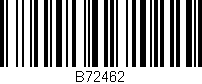 Código de barras (EAN, GTIN, SKU, ISBN): 'B72462'