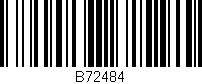 Código de barras (EAN, GTIN, SKU, ISBN): 'B72484'