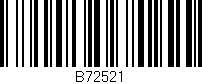 Código de barras (EAN, GTIN, SKU, ISBN): 'B72521'
