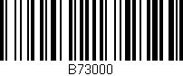 Código de barras (EAN, GTIN, SKU, ISBN): 'B73000'
