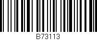 Código de barras (EAN, GTIN, SKU, ISBN): 'B73113'