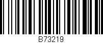 Código de barras (EAN, GTIN, SKU, ISBN): 'B73219'