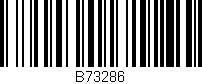 Código de barras (EAN, GTIN, SKU, ISBN): 'B73286'