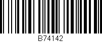 Código de barras (EAN, GTIN, SKU, ISBN): 'B74142'