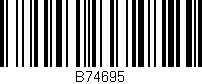 Código de barras (EAN, GTIN, SKU, ISBN): 'B74695'