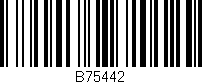 Código de barras (EAN, GTIN, SKU, ISBN): 'B75442'