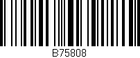 Código de barras (EAN, GTIN, SKU, ISBN): 'B75808'