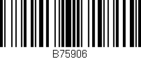 Código de barras (EAN, GTIN, SKU, ISBN): 'B75906'