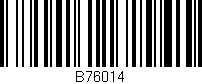 Código de barras (EAN, GTIN, SKU, ISBN): 'B76014'