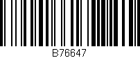 Código de barras (EAN, GTIN, SKU, ISBN): 'B76647'