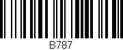 Código de barras (EAN, GTIN, SKU, ISBN): 'B787'