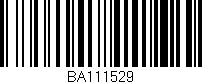 Código de barras (EAN, GTIN, SKU, ISBN): 'BA111529'