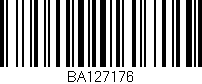 Código de barras (EAN, GTIN, SKU, ISBN): 'BA127176'