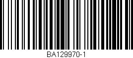Código de barras (EAN, GTIN, SKU, ISBN): 'BA129970-1'