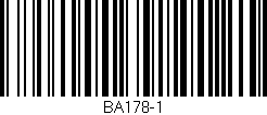 Código de barras (EAN, GTIN, SKU, ISBN): 'BA178-1'