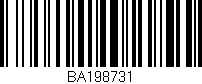 Código de barras (EAN, GTIN, SKU, ISBN): 'BA198731'