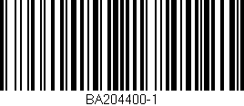 Código de barras (EAN, GTIN, SKU, ISBN): 'BA204400-1'