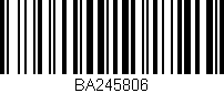 Código de barras (EAN, GTIN, SKU, ISBN): 'BA245806'