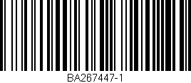 Código de barras (EAN, GTIN, SKU, ISBN): 'BA267447-1'