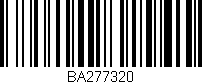 Código de barras (EAN, GTIN, SKU, ISBN): 'BA277320'