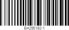 Código de barras (EAN, GTIN, SKU, ISBN): 'BA295182-1'