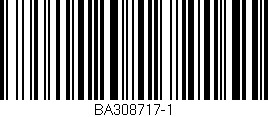 Código de barras (EAN, GTIN, SKU, ISBN): 'BA308717-1'