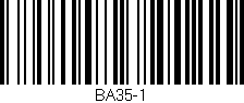 Código de barras (EAN, GTIN, SKU, ISBN): 'BA35-1'