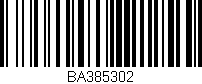 Código de barras (EAN, GTIN, SKU, ISBN): 'BA385302'
