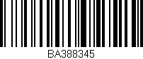 Código de barras (EAN, GTIN, SKU, ISBN): 'BA388345'