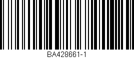 Código de barras (EAN, GTIN, SKU, ISBN): 'BA428661-1'