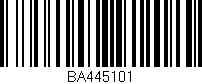 Código de barras (EAN, GTIN, SKU, ISBN): 'BA445101'