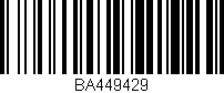 Código de barras (EAN, GTIN, SKU, ISBN): 'BA449429'