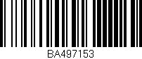 Código de barras (EAN, GTIN, SKU, ISBN): 'BA497153'