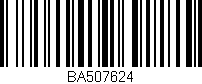 Código de barras (EAN, GTIN, SKU, ISBN): 'BA507624'
