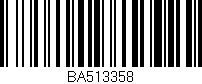 Código de barras (EAN, GTIN, SKU, ISBN): 'BA513358'