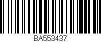 Código de barras (EAN, GTIN, SKU, ISBN): 'BA553437'