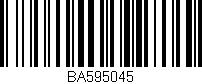 Código de barras (EAN, GTIN, SKU, ISBN): 'BA595045'