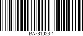 Código de barras (EAN, GTIN, SKU, ISBN): 'BA761933-1'