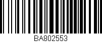 Código de barras (EAN, GTIN, SKU, ISBN): 'BA802553'