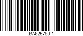 Código de barras (EAN, GTIN, SKU, ISBN): 'BA825799-1'