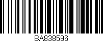 Código de barras (EAN, GTIN, SKU, ISBN): 'BA838596'