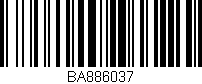 Código de barras (EAN, GTIN, SKU, ISBN): 'BA886037'