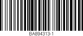 Código de barras (EAN, GTIN, SKU, ISBN): 'BA894313-1'