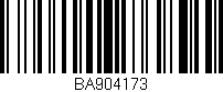 Código de barras (EAN, GTIN, SKU, ISBN): 'BA904173'
